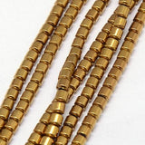 Electroplated Hematite Tube 3x3mm