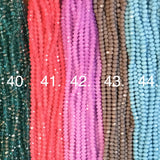 Chinese Crystal Faceted Rondelle 3.5mm