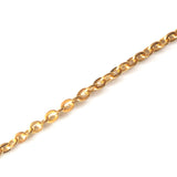 Stainless Steel Gold Plated Flat Cable 2mm Chain by Foot
