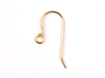 Gold Plated Brass Ball End Ear Wire (50 pcs)