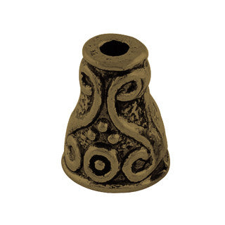 Antique Bronze Cone 10x7mm (40 pcs)