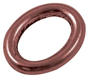 Antique Copper Oval Ring 12x16mm (20 pcs)