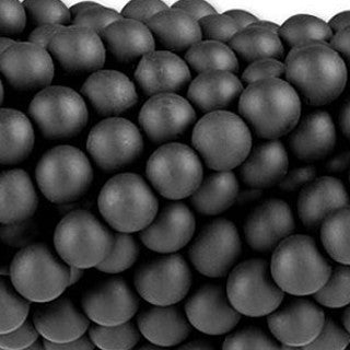 Black Onyx Matte Round Beads 10mm