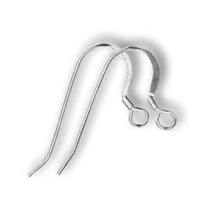 Sterling Silver Ear Wire with Coil AT (10 pcs)