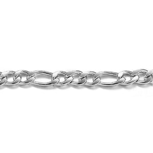 Stainless Steel Figaro 3mm Chain by Foot