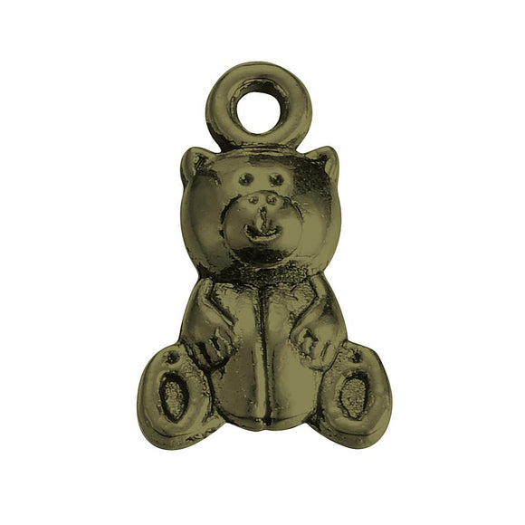Antique Bronze Bear Charm 10x16mm (12 pcs)
