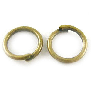 Antique Bronze Open Jump Ring 6mm (200 pcs)