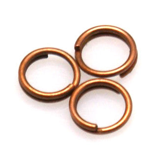 Antique Copper Split Ring 7mm (100 pcs)