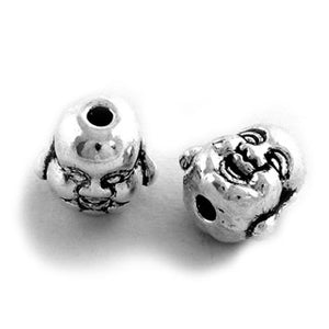 Antique Silver Happy Buddha Spacer 10mm (10 pcs)