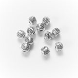 Antique Silver Fancy Barrel Spacer 4x4mm (100 pcs)