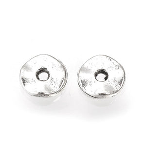 Antique Silver Wavy Disc 5x1.5mm (100 pcs)