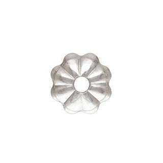 Sterling Silver Flower Bead Caps 4mm (30 pcs)