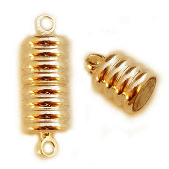 Gold Plated Brass Magnetic Clasp 8x23mm (5 pcs)