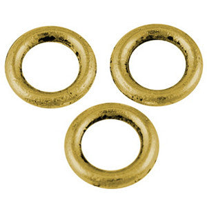 Antique Gold Pewter Closed Jump Ring 8mm (100 pcs)