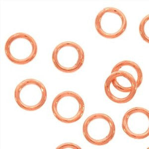 Copper Closed Jump Ring 4mm (100 pcs)
