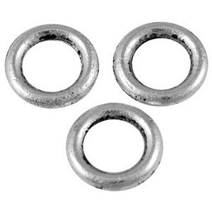 Pewter Closed Jump Ring 8mm (100 pcs)