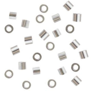 Sterling Silver Crimp Bead 1.5x2mm AT (100 pcs)