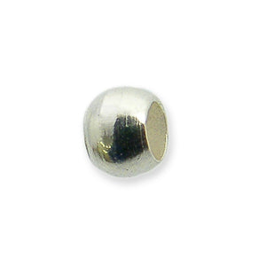 Silver Plated Brass Crimp Bead 2.5mm (500 pcs)