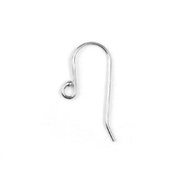 Sterling Silver Ball End Ear Wire AT (10 pcs)