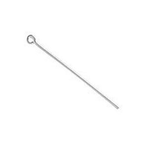 Sterling Silver 24GA Eye Pin 1.5" AT (30 pcs)