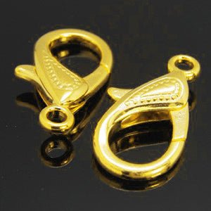 Gold Plated Bright Brass Trigger Clasp 17x30mm (5 pcs)
