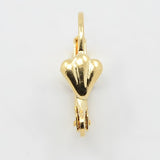 Gold Plated Brass Lever Back Shell (30 pcs)