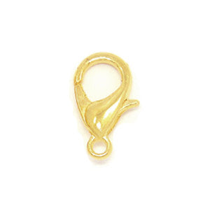 Gold Plated Bright Brass Trigger Clasp 11x21mm (10 pcs)