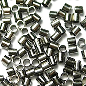 Gun Metal Brass Crimp Tube 2x2mm (500 pcs)