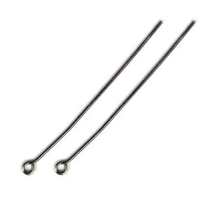 Gun Metal Eye Pin 2" 21 Gauge (100 pcs)