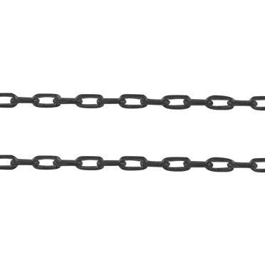 Gunmetal Rectangular Cable 2x4mm Chain by Foot (3 feet minimum)