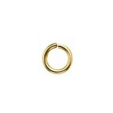 Gold Plated Brass Open Jump Ring 8mm (100 pcs)