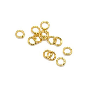 14K Gold Filled Open Jump Ring 4mm (.032) 20GA (40 pcs)