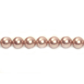Shell Pearl Round Beads - Lavender