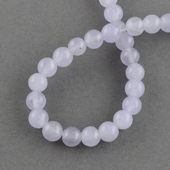 Lilac Jade Dyed Round 8mm