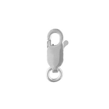 Sterling Silver Lobster Clasp w/Ring 4x10mm (5 pcs)