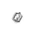 Sterling Silver Magnetic Clasp ~6mm (2 sets)