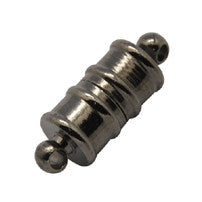 Gun Metal Plated Brass Magnetic Clasp 6x17mm (5 pcs)