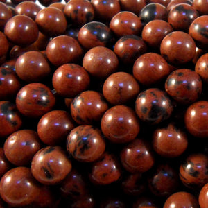 Mahogany Obsidian Round 3mm