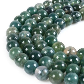Moss Agate Round 8mm