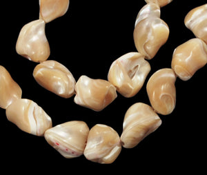 Natural Mother of Pearl Nugget 10-13mm