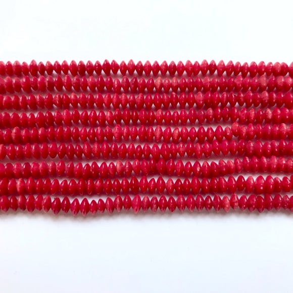 Red Coral Disc 5mm