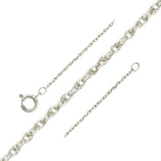 Sterling Silver Rope Necklace Chain 16