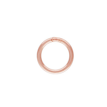 14K Rose Gold Filled Closed/Soldered Jump Ring 5mm (.025) 22GA (20 pcs)