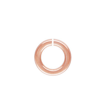 14K Rose Gold Filled Open Jump Ring 4mm (.030) 20GA (40 pcs)