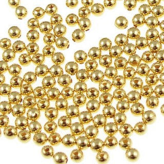 Gold Plated Brass Round 3mm (300 pcs)