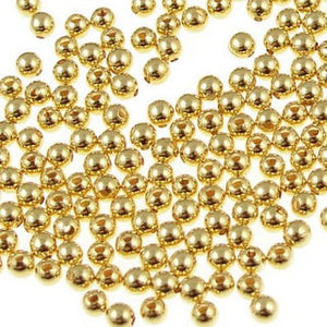 Gold Plated Brass Round 4mm (200 pcs)