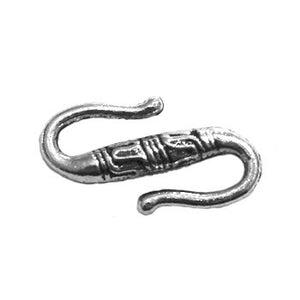 Pewter Silver S-Clasp 23x12mm (20 pcs)
