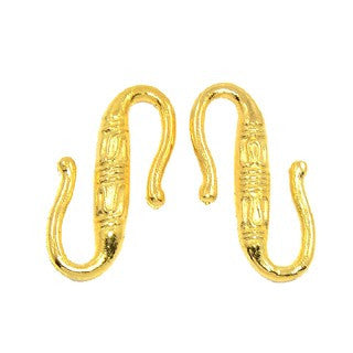 Gold Plated S-Hook 6x22mm (10 pcs)