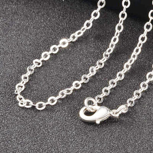 Silver Plated Brass Flat Cable Necklace 2.5mm 18", 20", 22", 24"