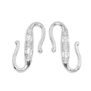Silver Plated S-Hook 6x22mm (10 pcs)